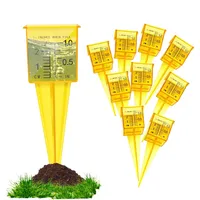 Jorzer Regenmesser Regenmessgeräte- Regenmesser im Freien Sprinkler wiederverwendbares Gartenwasser-Messwerkzeug für Rasen im Freien um 10pcs im Freien