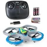 CARSON Quadrocopter Cyber Drone Polizei 2,4G RTF Grau