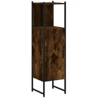 VidaXL Badschrank Räuchereiche 33x33x120,5 cm Holzwerkstoff