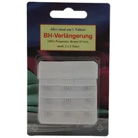 Zettl GmbH BH-Verlängerung 3-reihig, 57 mm weiß (Stück, 1 St), BH-Verlängerung, BH-Extender, BH-Verlängerungsstück, BH-Erweiterung, B weiß 57 mm