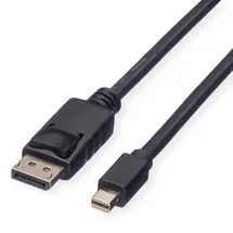 Roline DisplayPort Kabel Mini DisplayPort zu DisplayPort 1 m Schwarz