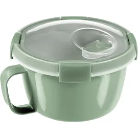 Curver Smart to Go Soup 0,9 l Eco, Grün, 100% recyceltes Material, 15,7 x 15,7 x 9,6 cm