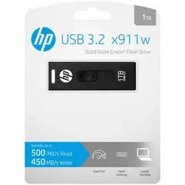 HP x911w 1 TB SSD-Flash-Stick USB-A USB 3.2 Gen 1), Schwarz