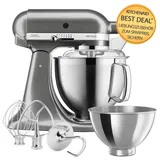 KitchenAid Artisan Küchenmaschine 4,8L 5KSM185 Medallion Silber Zubehöraktion