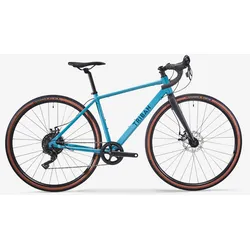 Gravel-Bike GRVL 120 Aluminium Microshift 10-fach blaugrau, blau, M