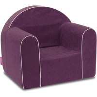 Mini Kindersessel Kinder Babysessel Baby Sessel Sofa Kinderstuhl Stuhl Schaumstoff Umweltfreundlich (Violett)
