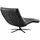 KAWOLA Relaxliege LETICIA Leder 0 x 0 x 0 cm schwarz mit Nackenkissen
