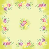 Duni Dunisilk®-Mitteldecke 84 x 84 cm Soft Tropics, 100 Stk/Krt (5 x 20 Stk)