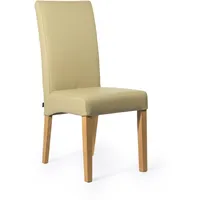 Lederstuhl Bambi Leder Sand Stuhlbeine Eiche Lederstühle Stühle Stuhl