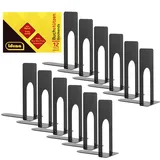 IDENA Buchstützen Metall schwarz 13x10x7cm 12 Stück