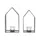 Marrakesch Orient & Mediterran Interior 2er Set Skandinavische Deko Windlicht Teelichthalter Carlon Grau