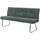 Mendler Sitzbank HWC-H70 Polsterbank Blau/Grün 180 x 40 x 48 cm