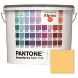 ALPINA Wandfarbe »Pantone«, Wandfarbe »Pantone«, Innenfarbe Yarrow 2,5 Liter matt - gelb