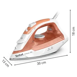 Tefal Virtuo 30 FV2C40 pastellorange/weiß