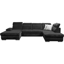 werk2 Eckcouch Polyester U-Form 3-Sitzer Grau