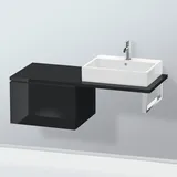 Duravit L-Cube 62x54,7cm, sw hgl, für Konsole, 1 Auszug