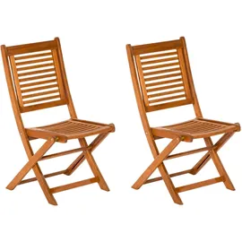 Merxx Cordoba Klappstuhl 52 x 28 x 110 cm braun 2 St.