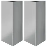 vidaXL Dreieckig 40 x 40 x 75 cm Silber