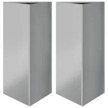 vidaXL Dreieckig 40 x 40 x 75 cm Silber