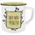 Geda Labels Tasse Nicht mein Problem 0,4 l Gelb