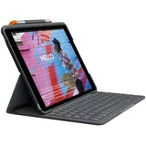 Logitech Slim Folio für iPad 7-9 Gen grafit UK English QWERTY