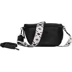 TOM TAILOR Denim Umhängetasche »Mena«, weiches Material und betont durch farbenfrohe Statement-Webgurte TOM TAILOR Denim schwarz B/H/T: 30 cm x 18,5 cm x 13,5 cm