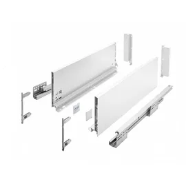 MS Beschläge Schubladensystem Weiß 550 mm x 16,8 cm