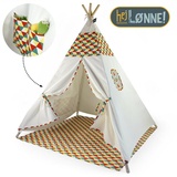 Hej Lønne Hej Lonne Tipi Zelt farbige Bemusterung - B/H/T ca. 93,00x16,00x12,00