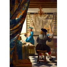 Blue Bird Bluebird Art of Painting 1668, Vermeer Jigsaw Puzzle (1000 Pieces)