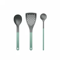 Rosti New Optima Küchenhelfer Set 3-tlg. Kochlöffel/Pfannenwender Nylon Hitzebeständig 220°C Grün