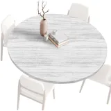 Tischdecke Rund Gartentischdecke Rund 140 120 80 60 cm, Spanntischdecke Rund Tablecloth, Tischdecke Rund Outdoor Abwaschbar Tischtücher, Round Table Cloth, Runde Tischdecke für draußen 110cm J