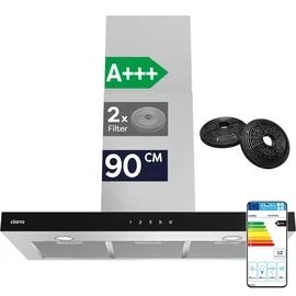 Ciarra Dunstabzugshaube 90cm A+++ 650 m3/h Wandhaube WIFI APP Touch Control VMS9102