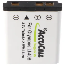 AccuCell Kamera Akku kompatibel zu Olympus Li-40B