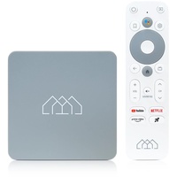 AB-COM Homatics Box HD Media Player mit Fernbedienung Media-Streaming-Client Android TV 11, 32GB, 1,5GB RAM Bluetooth 5.0 Unterstützt AV1 und Chromecast