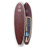 Runga-Boards SUP-Board Runga TIIWAI WOOD ebony Hard Board Stand Up Paddling SUP, Allrounder, (Set 9.5, Inkl. coiled leash & 3-tlg. Finnen-Set) 9.5 | 287 cm