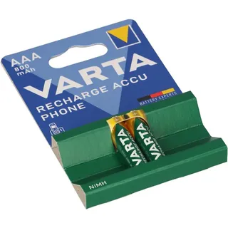 Varta 2x Akku AAA 1,2V 800mAh kompatibel Telefon AEG Eole 1425 1800B 1825