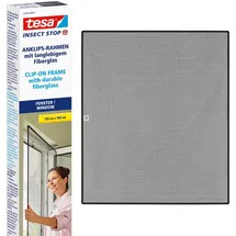 Tesa Insect Stop Clip On anthrazit 1,0 x 1,2 m