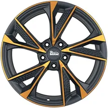 mam wheels MAM Rs6 matt black front copper 8x18 ET 30 5/112 Alufelge Schwarz