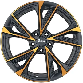 mam wheels MAM Rs6 matt black front copper 8x18 ET 30 5/112 Alufelge Schwarz