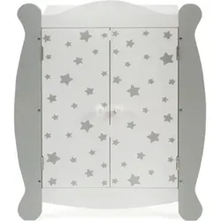 CHIC2000 519 95 Puppen-Kleiderschrank, Stars grey