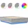 vidaXL Bettgestell mit LED Grau Sonoma 160x200 cm Holzwerkstoff