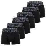 Under Armour Herren 6er Pack Figurbetont-UA Performance Cotton Trunks, Stretch, Baumwollmischung, einfarbig Schwarz 2XL