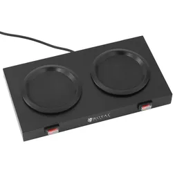 Royal Catering Warmhalteplatte - 160 W - für Tee- & Kaffee - 2 Platten - 2 Kannen -