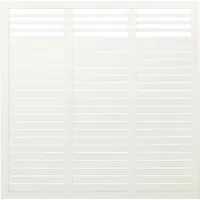 Plus Zaun Decora 180 x 180 cm RAL 9010 Weiß