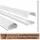 Ricoo Kabelkanal aus Aluminium Universal Z0100-W Kabelführungssystem für Fussboden und Wand Wandleiste Kabelklemme Oberputzinstallation Kabelrinnen Leitungskanal, Weiss