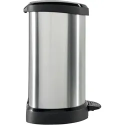Tretabfalleimer | 5 Liter Fassungsvermögen | Metall-Optik