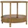 ib laursen Runder Beistelltisch Braun Rattan 50,5 x 59 cm