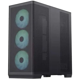 apnx GEH Midi C1-R-BK-V1 Computergehäuse, MicroATX, Mini-ITX kompatibel, Schwarz