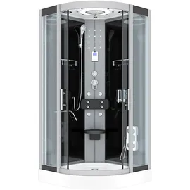 AcquaVapore Komplettdusche Duschkabine Fertigdusche Dusche D58-13T0-EC 90x90 cm mit 2K Scheiben Versiegelung