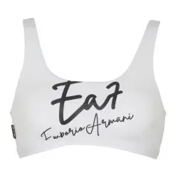 EA7 für Damen. 7W000287_AF12210 Weißer Triangel-Bikini (XS), Strandbekleidung, Polyester